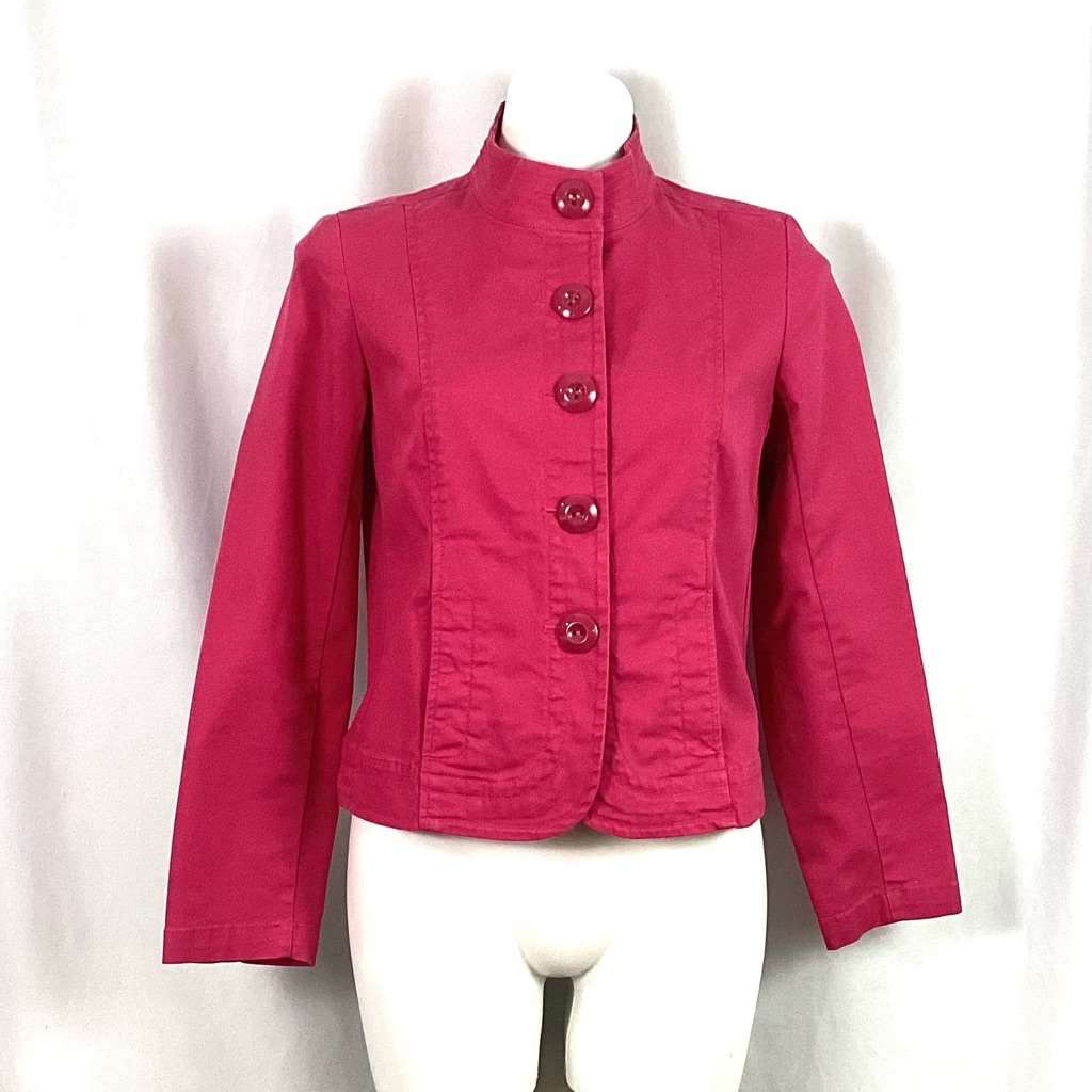 Talbots - Raspberry Cotton Jacket